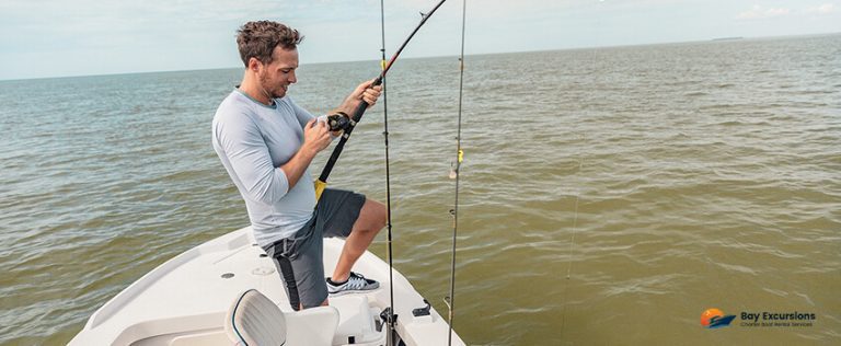 Fisherman outdoor in Everglades, Florida.